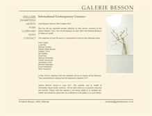 Tablet Screenshot of galeriebesson.co.uk